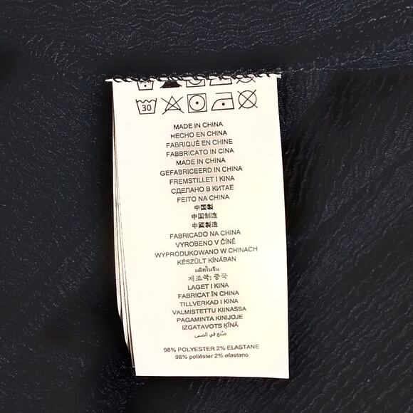 Michael Kors Womens Blouse Blue XS Boho Short Sleeve Cold Shoulder Ruffle‎ Navy - Picture 7 of 14